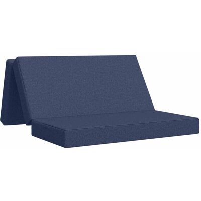 Canapé-lit Pliable 120 X 67 X 45 Cm Bleu Vidaxl - Publicité Canapé-lit Pliable 120 X 67 X 45 Cm Bleu Vidaxl - Publicité