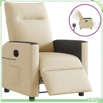 OEM Fauteuil Inclinable Électrique - 3324042 - Tissu Crème - Inclinaison 135° Motorisée - Cadre Métal/contreplaqué - Publicité OEM Fauteuil Inclinable Électrique - 3324042 - Tissu Crème - Inclinaison 135° Motorisée - Cadre Métal/contreplaqué - Publicité