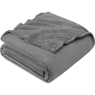 Vision Couverture Polaire Pour Canapé - Chaude Et Douce - Pour Canapé, Lit, Fauteuil, Toutes Saisons - Lit Simple - 130 X 160 Cm - Gris - Publicité Vision Couverture Polaire Pour Canapé - Chaude Et Douce - Pour Canapé, Lit, Fauteuil, Toutes Saisons - Lit Simple - 130 X 160 Cm - Gris - Publicité