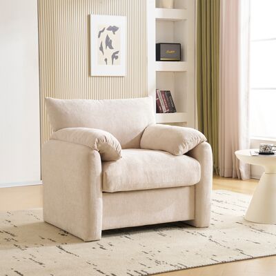 MIDUODUO Design Moderne,tissu Chenille,fauteuil Surdimensionné,fauteuil Décoratif,canapé Simple,fauteuil De Loisirs,adapté Au Salon Et À La Chambre-da - Publicité MIDUODUO Design Moderne,tissu Chenille,fauteuil Surdimensionné,fauteuil Décoratif,canapé Simple,fauteuil De Loisirs,adapté Au Salon Et À La Chambre-da - Publicité