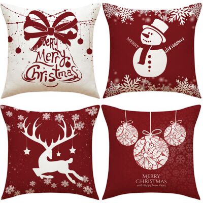 OEM Lot De 4 Coussins De Noël, Coussins De Canapé Cerf, Housses De Coussin De Noël, Couvre-oreillers Joyeux Noël Pour Canapé, Voiture, Bureau, Lit, Maison, Salon. Publicité OEM Lot De 4 Coussins De Noël, Coussins De Canapé Cerf, Housses De Coussin De Noël, Couvre-oreillers Joyeux Noël Pour Canapé, Voiture, Bureau, Lit, Maison, Salon. Publicité