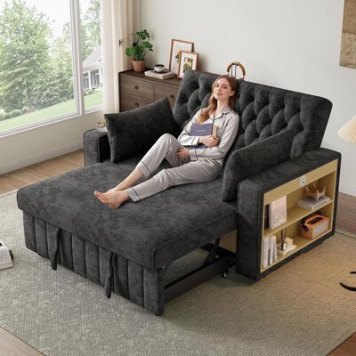 OEM Canapé-lit Multifonctionnel, Canapé Pliant Moderne Avec Rangement Et Fonction Couchage, Porte-gobelet, Port De Chargement Usb Et Coussins, Canapé Gain De Place Pour Salon, Chambre Et Chambre D'Amis, G - Publicité OEM Canapé-lit Multifonctionnel, Canapé Pliant Moderne Avec Rangement Et Fonction Couchage, Porte-gobelet, Port De Chargement Usb Et Coussins, Canapé Gain De Place Pour Salon, Chambre Et Chambre D'Amis, G - Publicité