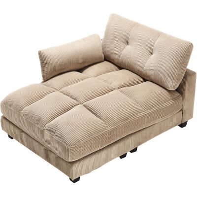 CAPSKA Fauteuil Relax Kaki Velours Rayé, 3 Porte-gobelets Et Poche Latérale - Publicité CAPSKA Fauteuil Relax Kaki Velours Rayé, 3 Porte-gobelets Et Poche Latérale - Publicité