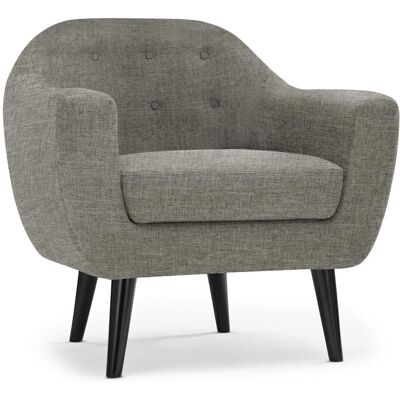 MENZZO Fauteuil Scandinave Fidelio Tissu Taupe - Publicité MENZZO Fauteuil Scandinave Fidelio Tissu Taupe - Publicité