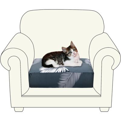OEM Housse Pour Fauteuil 1 Place, Extensible Universellement, 65-95 Cm, À Motifs De Feuilles - Publicité OEM Housse Pour Fauteuil 1 Place, Extensible Universellement, 65-95 Cm, À Motifs De Feuilles - Publicité