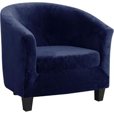 ABYSSE Ensemble De Housse De Canapé Deux Pièces, Housse De Canapé Et Housse De Coussin En Velours Renard Argenté, Bleu Marine - - Publicité ABYSSE Ensemble De Housse De Canapé Deux Pièces, Housse De Canapé Et Housse De Coussin En Velours Renard Argenté, Bleu Marine - - Publicité