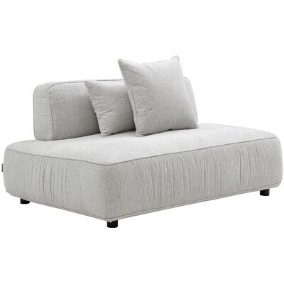 VENTE-UNIQUE Méridienne Gauche En Tissu Chenille Gris Clair Lelaco - Publicité VENTE-UNIQUE Méridienne Gauche En Tissu Chenille Gris Clair Lelaco - Publicité