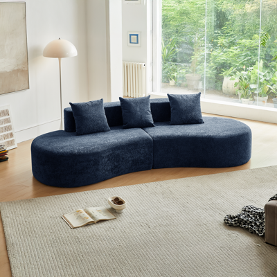 DEVOKO Canapé Sectionnel Incurvé 3 Places, Confortable Et Élégant Pour Salon, Appartement Et Décoration Intérieure, Assemblage Facile - Publicité DEVOKO Canapé Sectionnel Incurvé 3 Places, Confortable Et Élégant Pour Salon, Appartement Et Décoration Intérieure, Assemblage Facile - Publicité