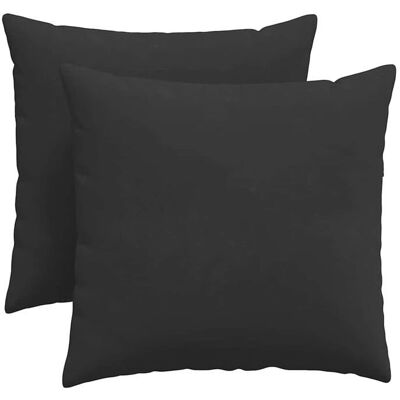 OEM 2 Coussins Canapé, 45x45 Cm, Housse Amovible, Tissu Noir, Polyester, Pour Salon Moderne - Publicité OEM 2 Coussins Canapé, 45x45 Cm, Housse Amovible, Tissu Noir, Polyester, Pour Salon Moderne - Publicité