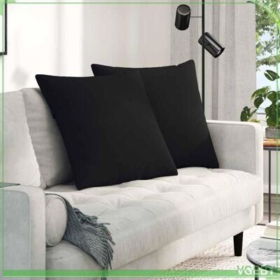 OEM Coussins De Canapé - Abi - 2 Pcs - Noir - 60 X 60 Cm - Housses Amovibles - Publicité OEM Coussins De Canapé - Abi - 2 Pcs - Noir - 60 X 60 Cm - Housses Amovibles - Publicité