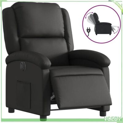 OEM Fauteuil Inclinable Électrique - V Geby - Noir - Cuir Véritable - Inclinaison 135° - 1 Place - Publicité OEM Fauteuil Inclinable Électrique - V Geby - Noir - Cuir Véritable - Inclinaison 135° - 1 Place - Publicité