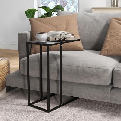 OEM Beistelltisch Couchtisch In C-form, Sofatisch, Nachttisch Mit Stahlgestell, Laptoptisch Für Schlafzimmer, Büro, Schwarz - Publicité OEM Beistelltisch Couchtisch In C-form, Sofatisch, Nachttisch Mit Stahlgestell, Laptoptisch Für Schlafzimmer, Büro, Schwarz - Publicité