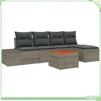 OEM Ensemble De Canapé De Jardin - Fafeicy - Modulaire - Gris - Polyrotin - Résistant Aux Intempéries - Publicité OEM Ensemble De Canapé De Jardin - Fafeicy - Modulaire - Gris - Polyrotin - Résistant Aux Intempéries - Publicité