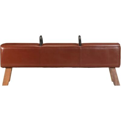 Maison Exclusive - Banc Cheval D'Arçon Vintage Cuir Véritable De Chèvre - Publicité Maison Exclusive - Banc Cheval D'Arçon Vintage Cuir Véritable De Chèvre - Publicité