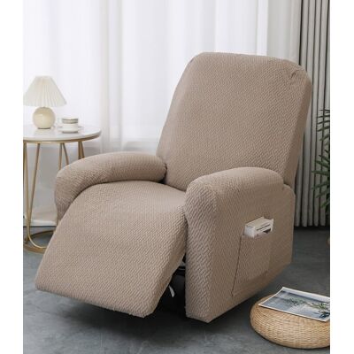 OEM 4 Pièces Housse De Fauteuil Relax, Extensible Jacquard Kaki, Avec Poche Latérale, Pour Fauteuil Électrique Et Manuel - Publicité OEM 4 Pièces Housse De Fauteuil Relax, Extensible Jacquard Kaki, Avec Poche Latérale, Pour Fauteuil Électrique Et Manuel - Publicité
