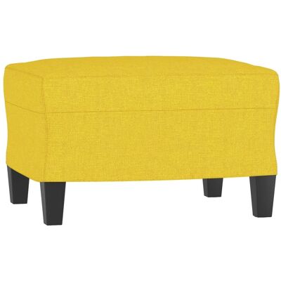 DESIGN IN Repose-pied Jaune Clair 60x50x41 Cm Tissu - Publicité DESIGN IN Repose-pied Jaune Clair 60x50x41 Cm Tissu - Publicité