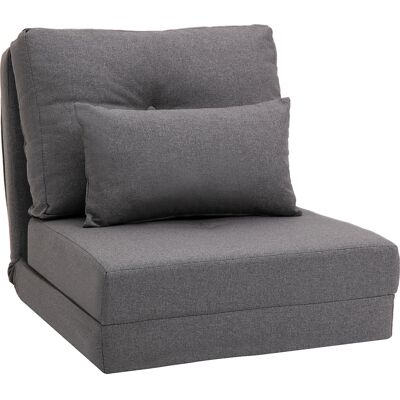 DEVOKO Fauteuil Au Sol 2 En 1 Lit Pliant Avec Dossier Réglable, Linge, Coussin Confortable Pour Le Siège Au Sol - Publicité DEVOKO Fauteuil Au Sol 2 En 1 Lit Pliant Avec Dossier Réglable, Linge, Coussin Confortable Pour Le Siège Au Sol - Publicité