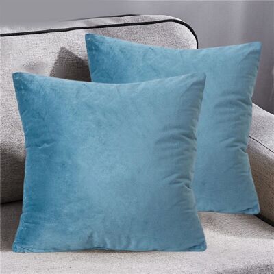OEM Taie D'Oreiller Bleue 45 X 45 Cm En Polyester Décoré - Fermeture Éclair, Lavable En Machine, Idéale Pour Canapé/salon, Coussin Non Inclus - Publicité OEM Taie D'Oreiller Bleue 45 X 45 Cm En Polyester Décoré - Fermeture Éclair, Lavable En Machine, Idéale Pour Canapé/salon, Coussin Non Inclus - Publicité