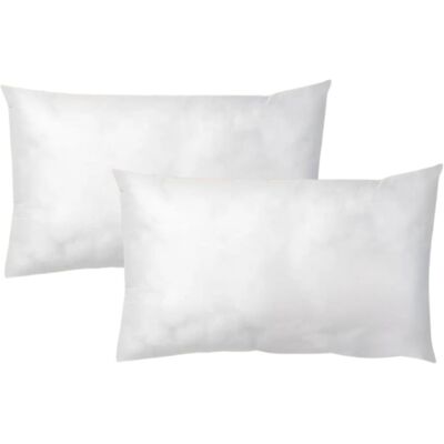 LBJFYHJN Coussins De Garnissage - Lot De 2 - Fibres Recyclées - Gonflant Optimal - Pour Canapé Et Fauteuil - Blanc 50x30 Cm - Publicité LBJFYHJN Coussins De Garnissage - Lot De 2 - Fibres Recyclées - Gonflant Optimal - Pour Canapé Et Fauteuil - Blanc 50x30 Cm - Publicité