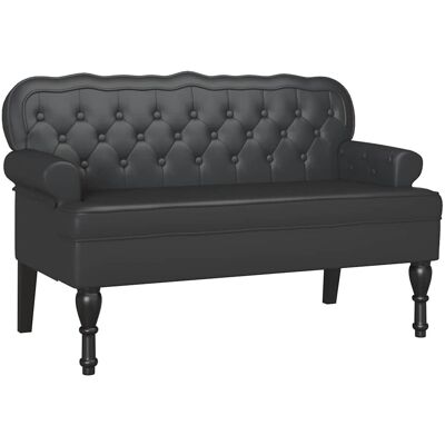 DESIGN IN Banc Chesterfield Noir 119,5 X 64,5 X 75 Cm Cuir Synthétique - Publicité DESIGN IN Banc Chesterfield Noir 119,5 X 64,5 X 75 Cm Cuir Synthétique - Publicité