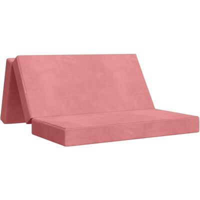 Canapé-lit Pliable 160 X 67 X 45 Cm Rose Vidaxl - Publicité Canapé-lit Pliable 160 X 67 X 45 Cm Rose Vidaxl - Publicité