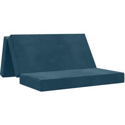 Canapé-lit Pliable 160 X 67 X 45 Cm Bleu Vidaxl - Publicité Canapé-lit Pliable 160 X 67 X 45 Cm Bleu Vidaxl - Publicité