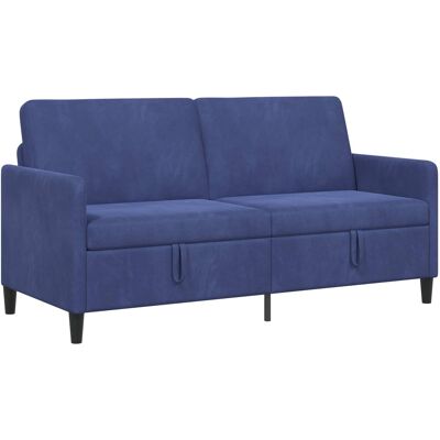 Sofa Avec Rangement Bleu Police 172 X 78 X 87 Cm Polyester Vidaxl - Publicité Sofa Avec Rangement Bleu Police 172 X 78 X 87 Cm Polyester Vidaxl - Publicité