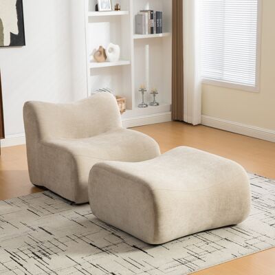 DEVOKO Canapé Modulaire Compressible En Chenille, Mousse 30d Haute Résilience, Facile À Déplacer, Sol Antidérapant, Kaki Clair Fini - Publicité DEVOKO Canapé Modulaire Compressible En Chenille, Mousse 30d Haute Résilience, Facile À Déplacer, Sol Antidérapant, Kaki Clair Fini - Publicité