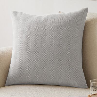 KEEMOTE Housse De Coussin En Chenille Uni Gris Spatial – 45 X 45 Cm – Pour Canapé, Fauteuil Ou Lit – Idéale Comme Coussin Décoratif, Lombaire Ou D’appoint – Housse Seule - Publicité KEEMOTE Housse De Coussin En Chenille Uni Gris Spatial – 45 X 45 Cm – Pour Canapé, Fauteuil Ou Lit – Idéale Comme Coussin Décoratif, Lombaire Ou D’appoint – Housse Seule - Publicité