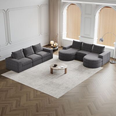 OEM Canapé En Chenille Avec Éléments Incurvés Et Méridienne, Entièrement Compressé Et Sans Cadre, Ensemble De Canapé Modulaire, Méridienne En Forme De L, Canapé Compressé En Mousse, Ensemble Deux Pièces. Publicité OEM Canapé En Chenille Avec Éléments Incurvés Et Méridienne, Entièrement Compressé Et Sans Cadre, Ensemble De Canapé Modulaire, Méridienne En Forme De L, Canapé Compressé En Mousse, Ensemble Deux Pièces. Publicité