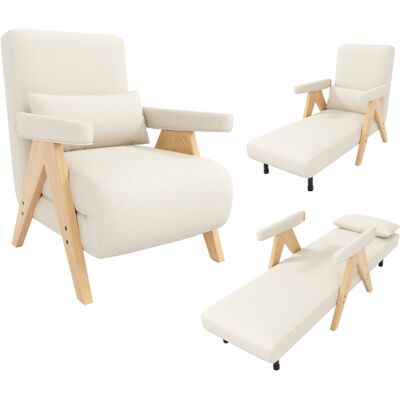 Acavallo Design Moderne : Fauteuil Convertible Multifonction 3-en-1 (avec Fonction Couchage) — Se Transforme En Canapé-lit, Fauteuil Pliant Rembourré, Chaise Longue Ou Lit Simple Idéal Pour Salons, Chambres, - Publicité Acavallo Design Moderne : Fauteuil Convertible Multifonction 3-en-1 (avec Fonction Couchage) — Se Transforme En Canapé-lit, Fauteuil Pliant Rembourré, Chaise Longue Ou Lit Simple Idéal Pour Salons, Chambres, - Publicité