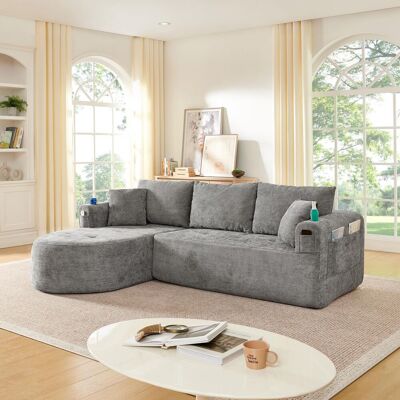 OEM Le Canapé D'Angle En Forme De L, Qui Fait Partie De La Série Cloud Sofa, Est Doté D'Une Conception À Monter Soi-même, - Publicité OEM Le Canapé D'Angle En Forme De L, Qui Fait Partie De La Série Cloud Sofa, Est Doté D'Une Conception À Monter Soi-même, - Publicité