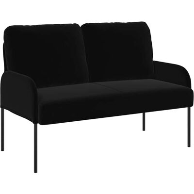 DESIGN IN Canapés Avec Coussin 110cm Noir Contreplaqué - Publicité DESIGN IN Canapés Avec Coussin 110cm Noir Contreplaqué - Publicité