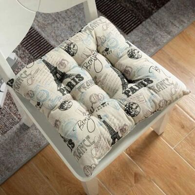 ABYSSE Lot De 4 Coussins De Siège 40 X 40 X 5 Cm Pour L'Intérieur Et L'Extérieur, Rembourrage Épais En Coton, Coussin Matelassé / Coussin De Sol - Publicité ABYSSE Lot De 4 Coussins De Siège 40 X 40 X 5 Cm Pour L'Intérieur Et L'Extérieur, Rembourrage Épais En Coton, Coussin Matelassé / Coussin De Sol - Publicité