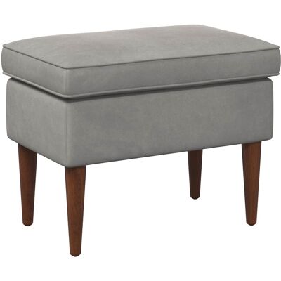 Pouf Gris Clair 55 X 35 X 41 Cm Velours Vidaxl - Publicité Pouf Gris Clair 55 X 35 X 41 Cm Velours Vidaxl - Publicité