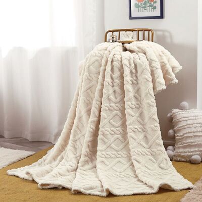 OEM Couverture Lestée Pour Adulte Rbckvxz, Format Une Personne (99 X 150 Cm), Jacquard Double Face En Laine D'Agneau Douce, Confortable Et Épaisse, Idéale Pour Dormir Ou Utiliser Sur Le Canapé, Beige - Publicité OEM Couverture Lestée Pour Adulte Rbckvxz, Format Une Personne (99 X 150 Cm), Jacquard Double Face En Laine D'Agneau Douce, Confortable Et Épaisse, Idéale Pour Dormir Ou Utiliser Sur Le Canapé, Beige - Publicité
