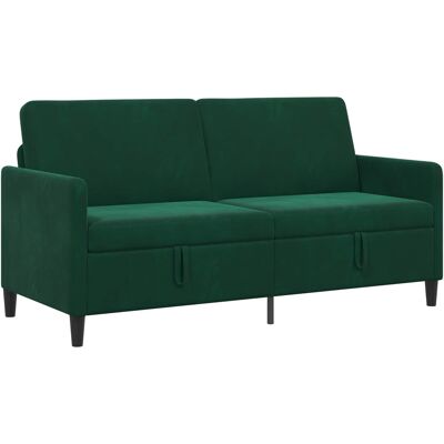 Sofa Avec Rangement Vert Foncé 172 X 78 X 87 Cm Polyester Vidaxl - Publicité Sofa Avec Rangement Vert Foncé 172 X 78 X 87 Cm Polyester Vidaxl - Publicité
