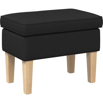 Pouf Noir 55 X 35 X 41 Cm Tissu Vidaxl - Publicité Pouf Noir 55 X 35 X 41 Cm Tissu Vidaxl - Publicité