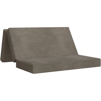 Canapé-lit Pliable 160 X 67 X 45 Cm Gris Clair Vidaxl - Publicité Canapé-lit Pliable 160 X 67 X 45 Cm Gris Clair Vidaxl - Publicité