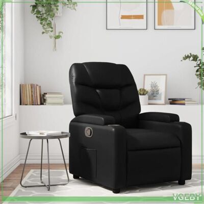 OEM Fauteuil Inclinable - 3205640 - Similicuir Noir - Inclinaison Manuelle 135° - Porte-gobelets & Poche Latérale - Publicité OEM Fauteuil Inclinable - 3205640 - Similicuir Noir - Inclinaison Manuelle 135° - Porte-gobelets & Poche Latérale - Publicité
