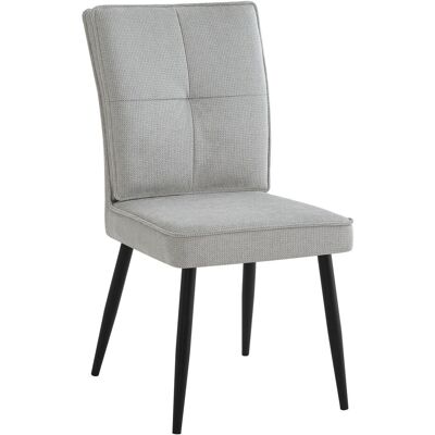 DEVOKO Lot De 2 Fauteuils À Manger Pieds Métalliques, Salle À Manger Et Salon Gris Clair - Publicité DEVOKO Lot De 2 Fauteuils À Manger Pieds Métalliques, Salle À Manger Et Salon Gris Clair - Publicité
