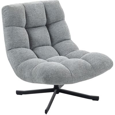 OEM Fauteuil Salon Sans Accoudoirs, Chaise Pivotante En Tissu Chenille Imperméable, Assise Large, 75 X 95 X 90 Cm, Gris - Publicité OEM Fauteuil Salon Sans Accoudoirs, Chaise Pivotante En Tissu Chenille Imperméable, Assise Large, 75 X 95 X 90 Cm, Gris - Publicité