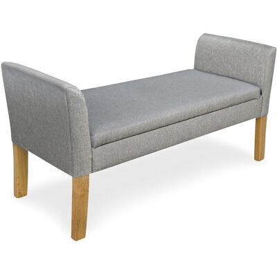 MENZZO Banc Coffre Idor Tissu Gris - Publicité MENZZO Banc Coffre Idor Tissu Gris - Publicité