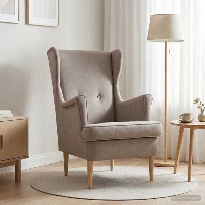 Vidaxl Fauteuil Beige Ares - Publicité Vidaxl Fauteuil Beige Ares - Publicité
