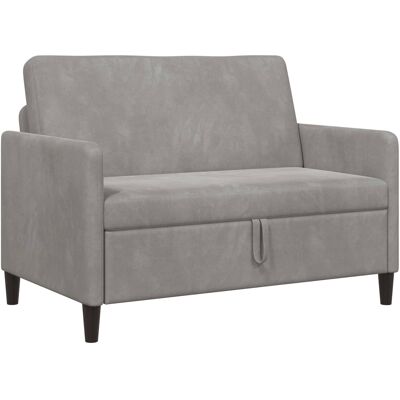 Sofa Avec Rangement Gris Clair 122 X 78 X 87 Cm Polyester Vidaxl - Publicité Sofa Avec Rangement Gris Clair 122 X 78 X 87 Cm Polyester Vidaxl - Publicité