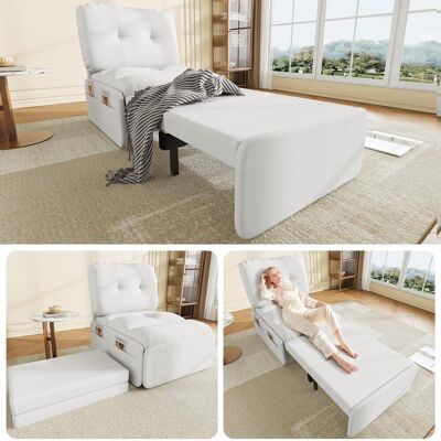 OEM Canapé-lit Multifonctionnel Moderne 2 En 1, 195 X 81,5 Cm, Fauteuil, Méridienne Confortable, Idéal Pour Les Petits Appartements, Revêtement En Lin, Canapé-lit Invisible, Surface De Couchage De 165 X 8 - Publicité OEM Canapé-lit Multifonctionnel Moderne 2 En 1, 195 X 81,5 Cm, Fauteuil, Méridienne Confortable, Idéal Pour Les Petits Appartements, Revêtement En Lin, Canapé-lit Invisible, Surface De Couchage De 165 X 8 - Publicité
