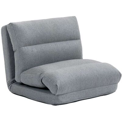OEM Fauteuil Convertible En Lit Inclinable En Tissu Gris, Dimensions 70l X 72p X 56h Cm, Parfait Pour Un Confort Optimal - Publicité OEM Fauteuil Convertible En Lit Inclinable En Tissu Gris, Dimensions 70l X 72p X 56h Cm, Parfait Pour Un Confort Optimal - Publicité