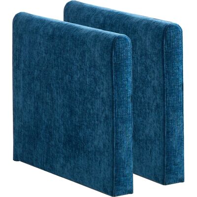 DEVOKO Accoudoirs Cloud Canapé Sectionnel Coussin Double Couche Rembourré Tissu Chenille Respirant Salon Chambre Appartement Bleu - Publicité DEVOKO Accoudoirs Cloud Canapé Sectionnel Coussin Double Couche Rembourré Tissu Chenille Respirant Salon Chambre Appartement Bleu - Publicité