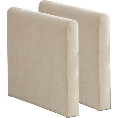 DEVOKO Accoudoirs Cloud Canapé Sectionnel Coussin Double Couche Rembourré Tissu Chenille Respirant Salon Chambre Appartement Beige - Publicité DEVOKO Accoudoirs Cloud Canapé Sectionnel Coussin Double Couche Rembourré Tissu Chenille Respirant Salon Chambre Appartement Beige - Publicité
