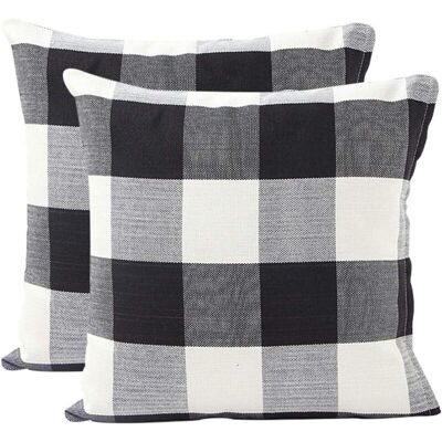 OEM Housse De Coussin Treillis Géométrique D'Oreiller Pour Canapé Maison Salon Chambre Décoration D'Intérieur,45x45cm,ensemble De 2 Pièces(noir Blanc|2 Pièces) - Publicité OEM Housse De Coussin Treillis Géométrique D'Oreiller Pour Canapé Maison Salon Chambre Décoration D'Intérieur,45x45cm,ensemble De 2 Pièces(noir Blanc|2 Pièces) - Publicité